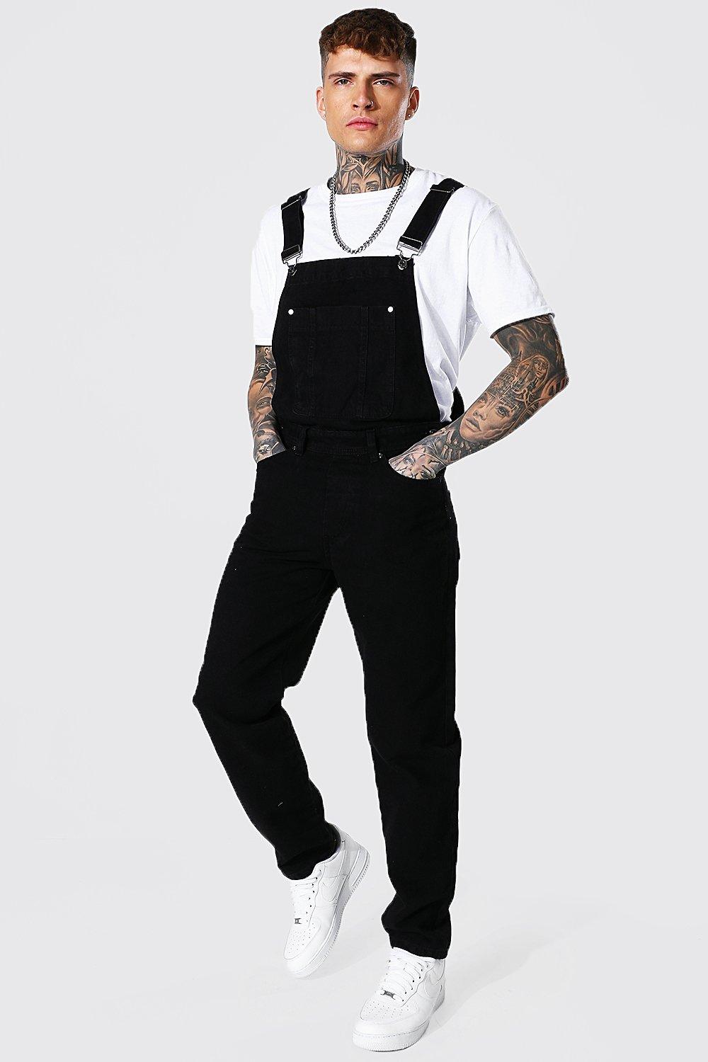 Boohooman dungarees sale